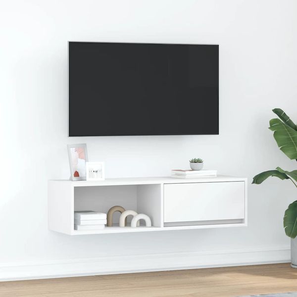TV Skrinka vidaXL Biela 100x31x25,5 cm Konštrukčné drevo