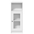 vidaXL Barový stôl s policami biely 101x40x103,5 cm kompozitné drevo