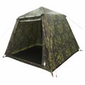 vidaXL Rybársky stan s rýchlym uvoľnením Pre 4 osoby Svetlý camouflage