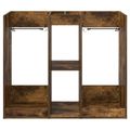 vidaXL Golfová skriňa Jednofarebný Dymová dub 102 x 45 x 85,5 cm