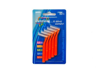 Denticol Z01 veľ. 1,2mm, medzizubná kefka zahnutá, 10ks