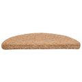 vidaXL Schodové rohože 20 ks 56x17x3 cm béžové, polkruhové