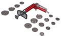 Pneumatický sťahovák brzdových piestov MECHANIC BRAKE SET PNEU 16, sada 16ks SIXTOL