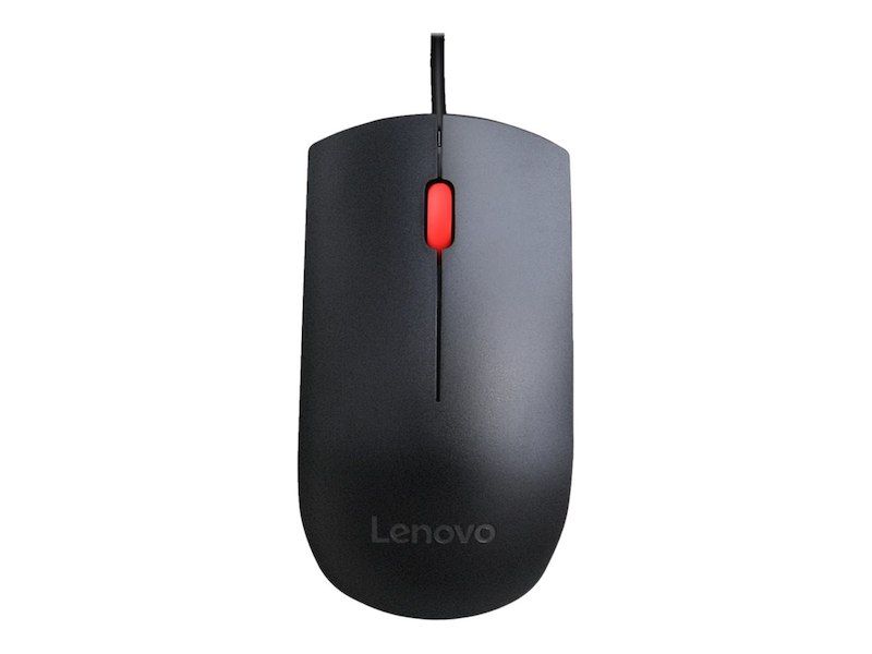Lenovo Essential/Kancelárska/Optická/1 600 DPI/Drôtová USB/Čierna