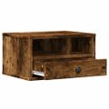 vidaXL Stojan na tlačiareň dymový dub 40x32x22,5 cm kompozitné drevo