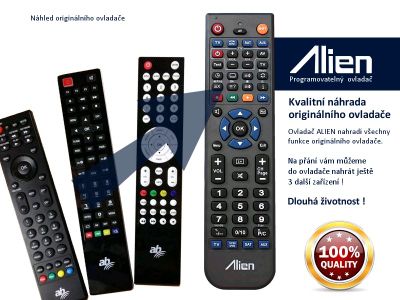 Diaľkový ovládač ALIEN AB IPBOX 420 S - náhrada
