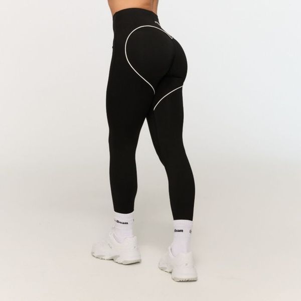 Dámske legíny Varsity Black - GymBeam, veľkosť XS
