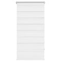 vidaXL Zebrová roleta 60,9x120 cm Šírka látky 56,7 cm biela