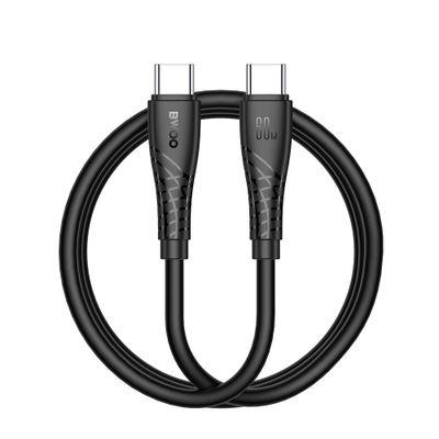 BWOO 60W kábel USB-C - USB-C BO-X318 1 m čierny