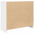 vidaXL Komoda biela 85x34x76 cm kompozitné drevo