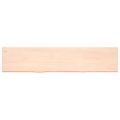 vidaXL Stolová doska 180x40x(2-4) cm neošetrený dubový masív