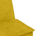 vidaXL Pohovka v tvare L žltá 255x140x70 cm zamat