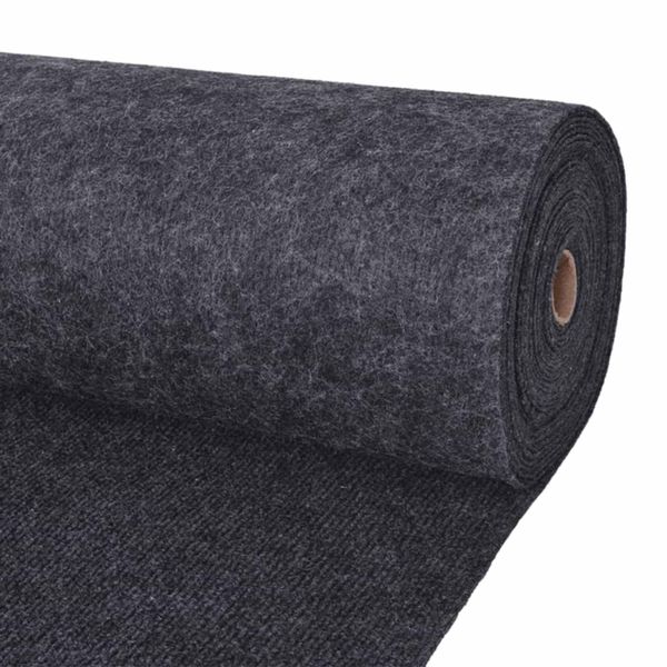 vidaXL Koberec Antracitová 1,2 x 20 m Polyester