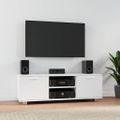 vidaXL TV skrinka biela 120x40,5x35 cm spracované drevo