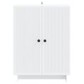 vidaXL Servírovacia skriňa Biela 66 x 34,5 x 90 cm Kompozitné drevo