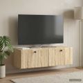 vidaXL Nástenná TV skrinka 98 x 41 x 30 cm Dub sonoma Kompozitné drevo