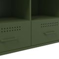 vidaXL TV skrinka olivovozelená 100,5x39x50,5 cm oceľ