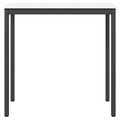 vidaXL Barový stôl Biela 110 x 55 x 105 cm Masívne borovicové drevo