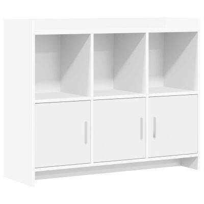 vidaXL Servírovacia skriňa Biela 98,5 x 33 x 80 cm Kompozitné drevo
