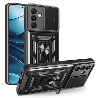 Defender Slide kryt pre Samsung Galaxy A17 4G / A17 5G / A26 5G / A18 5G čierny