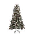 vidaXL Umelý vianočný stromček Zelená 180 cm PVC, plast a oceľ