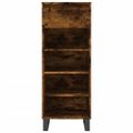 vidaXL Botník dymový dub 40x36x105 cm spracované drevo