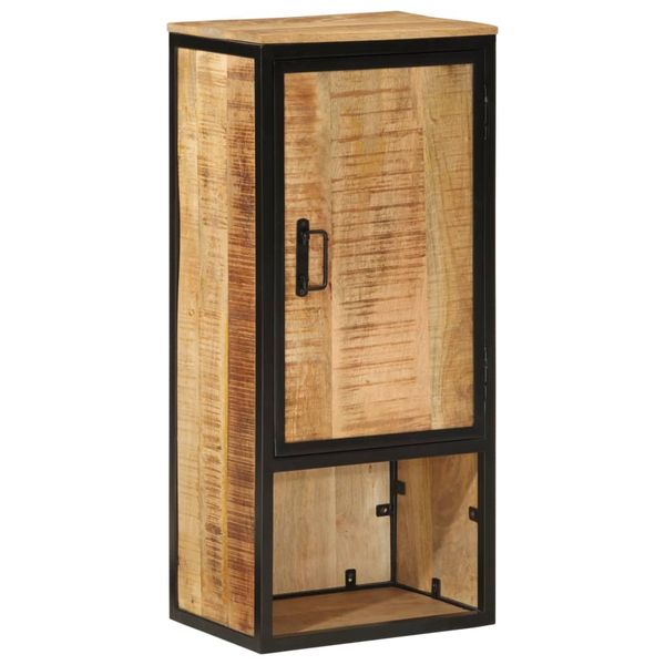 vidaXL Kúpeľňová skrinka 40x27x90 cm masívny mangovník a železo