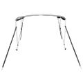 vidaXL Strieška Bimini s 3 oblúkmi a sieť. stenami 183x(170-182)x137cm