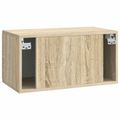 vidaXL Nástenná TV skrinka 59,5 x 31 x 30 cm Dub sonoma