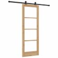 vidaXL Posuvné dvere ORKDAL 73,5 x 198,5 cm Prírodná a čierna