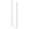 vidaXL Nohy barového stola v tvare U, 2 ks, biele, 40 x (110-111) cm, oceľové