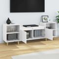 vidaXL TV skrinka biela 160x35x55 cm spracované drevo