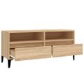 vidaXL TV skrinka dub sonoma 100x34,5x44,5 cm spracované drevo
