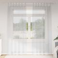 vidaXL Voile záclona 2 ks Svetlosivá 260 x 140 cm Polyester