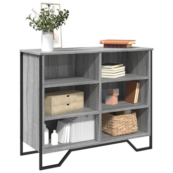 vidaXL Komoda sivá sonoma 91x35,5x74,5 cm kompozitné drevo