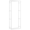 vidaXL Stojan na krbové drevo 80x28x222 cm nehrdzavejúca oceľ