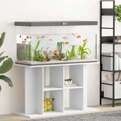 vidaXL Stojan na akvárium biely 100x40x60 cm kompozitné drevo