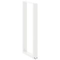 vidaXL Nohy barového stola v tvare U, 2 ks, biele, 40 x (100-101) cm, oceľové