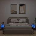 vidaXL TV nástenné skrinky s LED svetlami 2 ks biele 30x28,5x30 cm