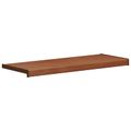 vidaXL Parapetné dosky Hnedé drevo 100 x 30 x 4,5 cm PVC