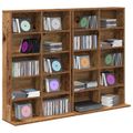 vidaXL CD Skrinka 2 ks Staré drevo 65 x 23,5 x 97,5 cm