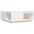 vidaXL Konferenčný stolík biely 100x101x40,5 cm borovicový masív