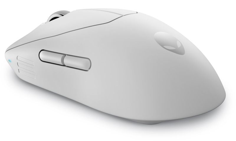 Dell Alienware Pro/Herná/Optická/Pre pravákov/26 000 DPI/Drôtová+bezdrôtová/Biela Myš, herná, bezdrôtová, optická, 26000DPI, 6 tlačidiel, výdrž až 120 hodín, USB-C, biela
