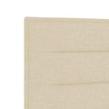 vidaXL Posteľ boxspring s matracom Krémová 140 x 190 cm Látka