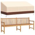vidaXL Obal na 3-miestnu lavicu béžový 198x97x48/74 cm 600D oxford