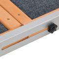 vidaXL Rampa pre psa šedá 120x30 cm jedľové masívne drevo