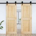 vidaXL Dvere NARVIK 80 x 210 cm Masívne borovicové drevo (neupravené)