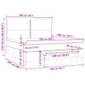 vidaXL Posteľný rám boxsping s matracom tmavozelený 160x200 cm zamat