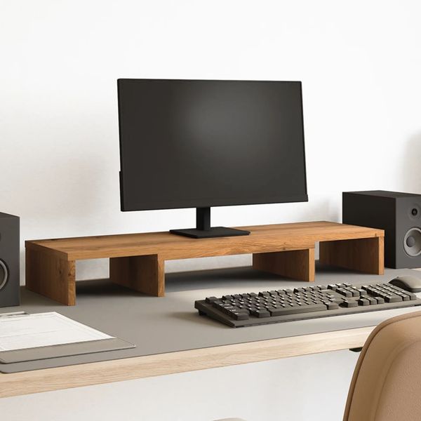 vidaXL Podstavec pod monitor 80x24x10,5 cm kompozitné drevo