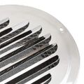 vidaXL Kryty vzduchových ventilátorov 4 ks Strieborná 100 mm